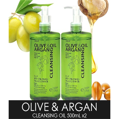 Dầu Tẩy Trang Kumano Deve Chiết Xuất Dầu Olive & Argan Deve Cleansing Oil 500ml