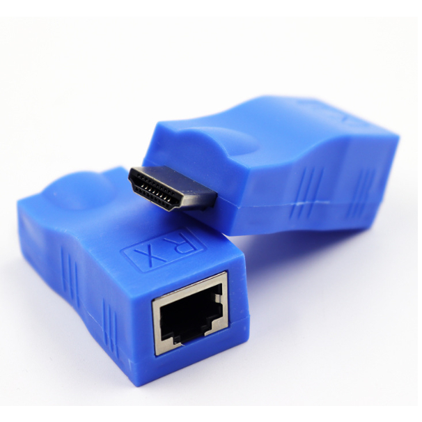 Bộ khuếch đại HDMI qua RJ45 (cáp mạng) kéo dài 30m (HDMI to lan)