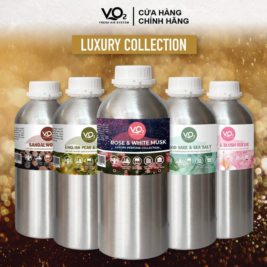 Tinh Dầu Cho Máy Phun Công Nghiệp VO2 - Luxury Collection