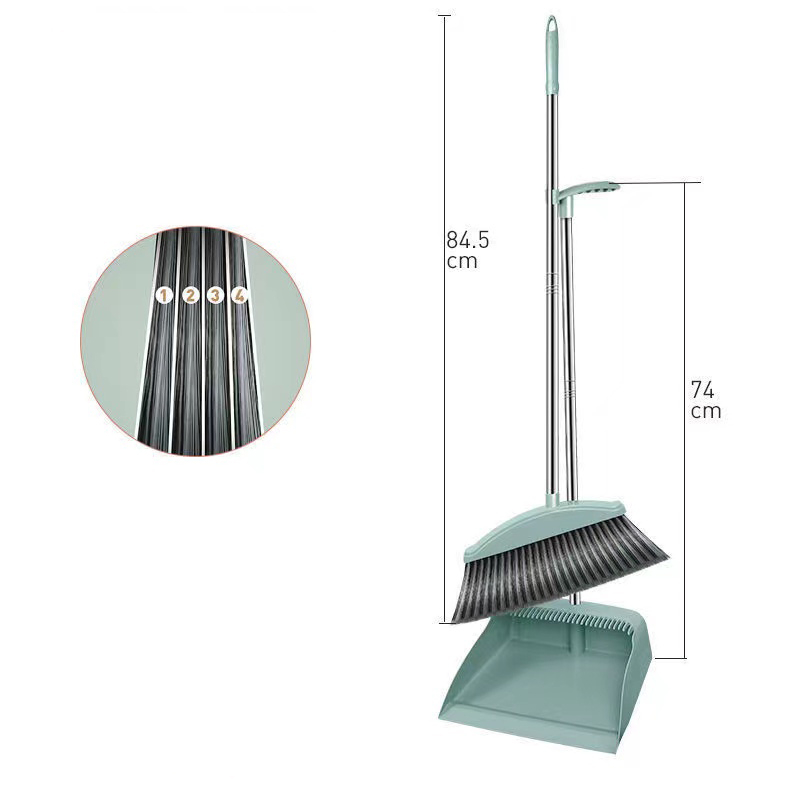 Bộ Chổi Quét Nhà Kèm Hốt Rác Cán Dài 2 trong 1 tiện lợi