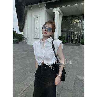 Áo sơ mi 3 lỗ có cầu vai rút dây QCL1 LuciK Shop AS0005