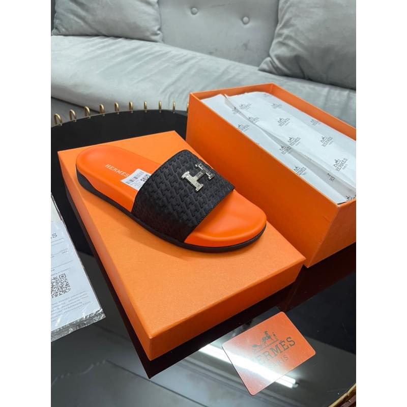 Dép quai ngang nam HERMESS cao cấp êm chân chống nước SANG ĐẸP ÊM CHÂN Mới nhất 2023