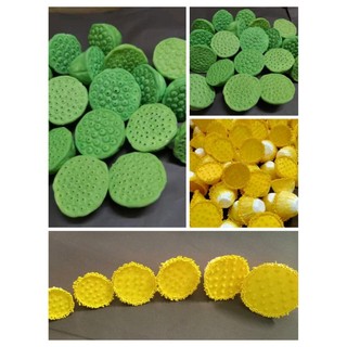 Nhụy sen vàng, gương sen xanh các cỡ từ 3cm-10cm