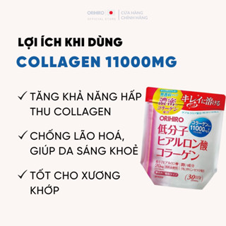 Bột Collagen Hyaluronic Acid Làm Đẹp Da Orihiro 11000mg