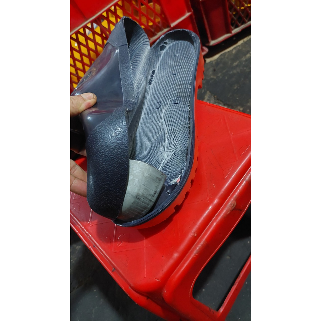 Ủng mũi thép đế thép,  Ủng bảo hộ chống đinh mũi sắt lót sắt đi làm việc dẵm đinh sắt thoải mái