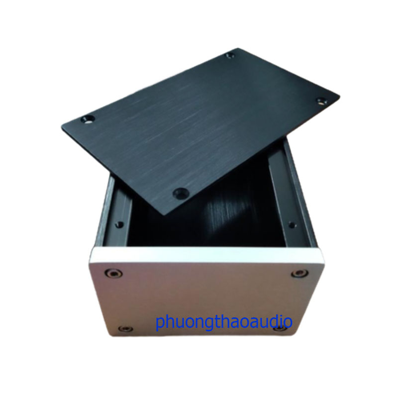 Hộp nhôm phay đa năng kích thước 10x7x16cm, vỏ hộp nhôm phay amply.