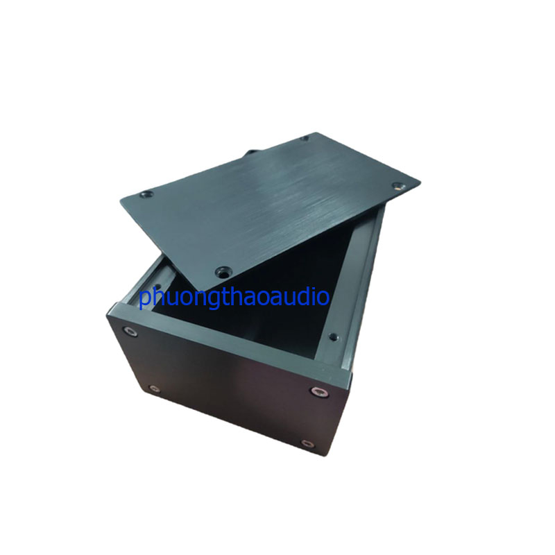 Hộp nhôm phay đa năng kích thước 10x7x16cm, vỏ hộp nhôm phay amply.