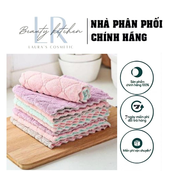 Khăn Lau Bếp Đa Năng, Mặt Siêu Thấm Nước