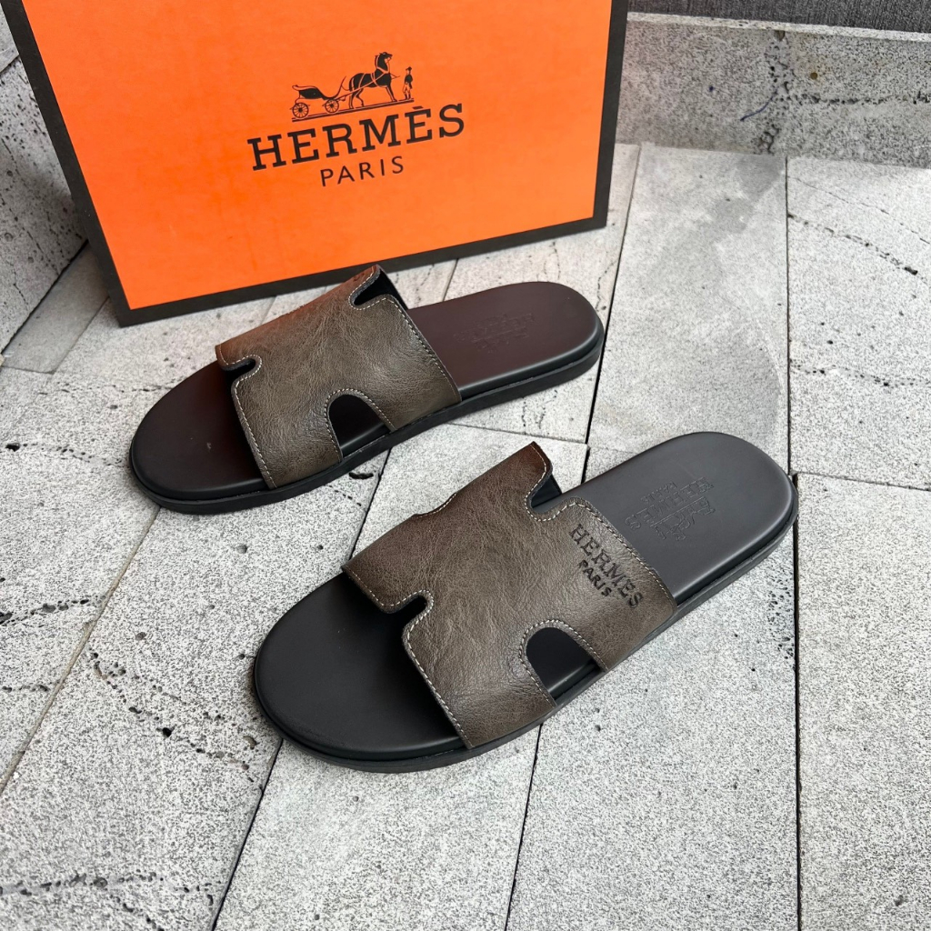 Dép HM Nam Đen Cao Su Cao Cấp - Dép Thời Trang Nam Chữ H Bản Black Hot Nhất Năm 2023