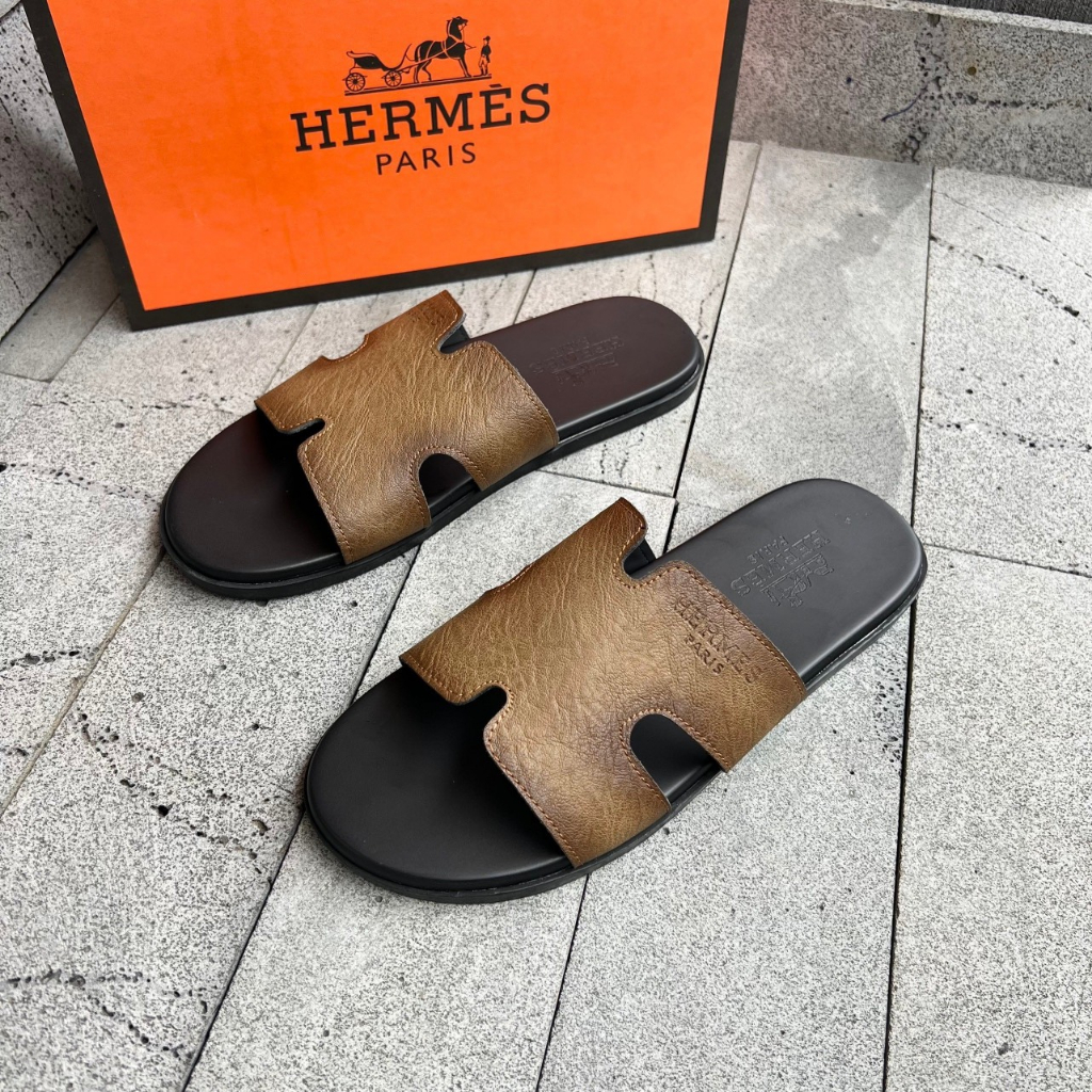 Dép HM Nam Đen Cao Su Cao Cấp - Dép Thời Trang Nam Chữ H Bản Black Hot Nhất Năm 2023