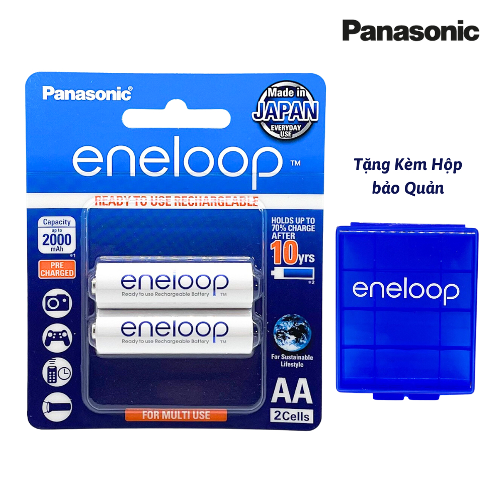 Pin sạc AA , AAA Panasonic Eneloop BK-3MCCE/2BT - Hàng chính hãng