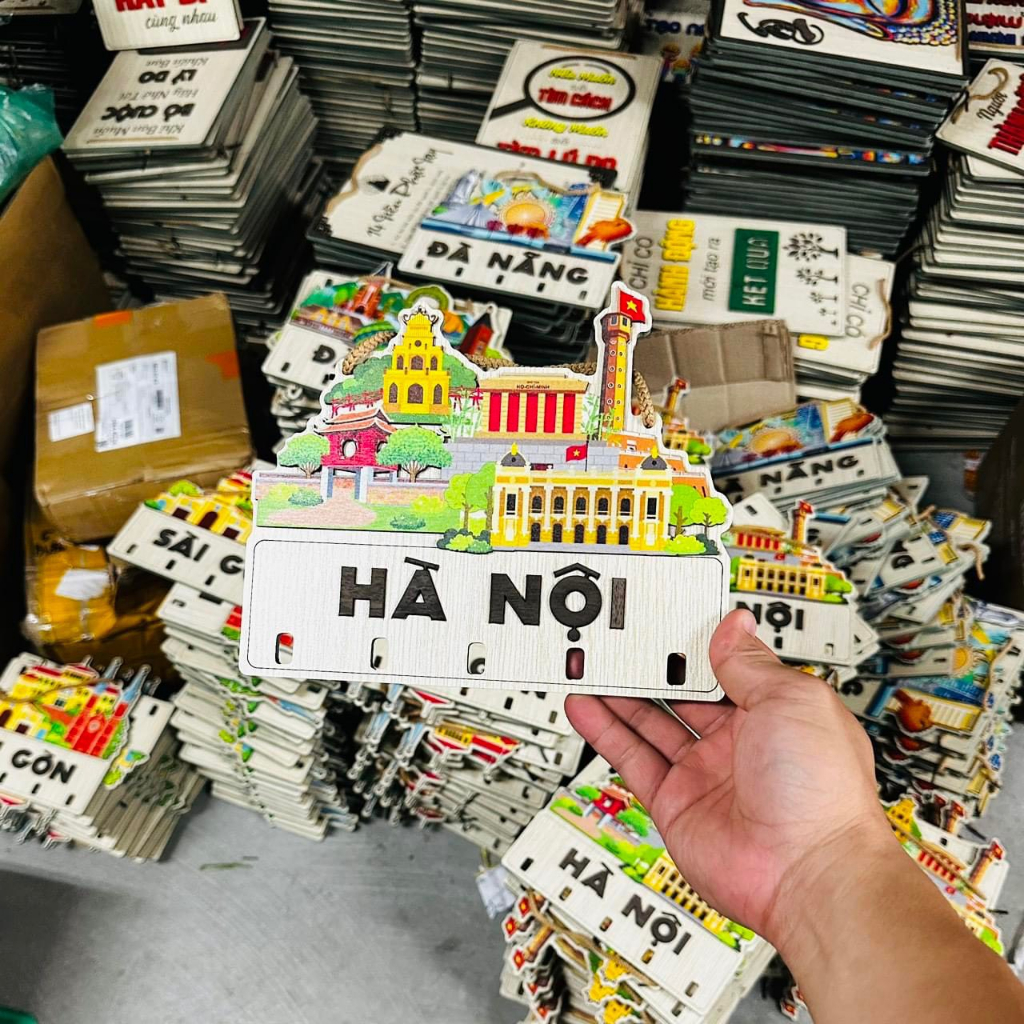 Bảng Treo Móc Khóa Các Cảnh Danh Lam - Bảng Gỗ Decor Trang Trí Nhà Cửa Treo Tường