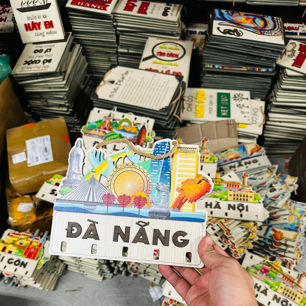 Bảng Treo Móc Khóa Các Cảnh Danh Lam - Bảng Gỗ Decor Trang Trí Nhà Cửa Treo Tường