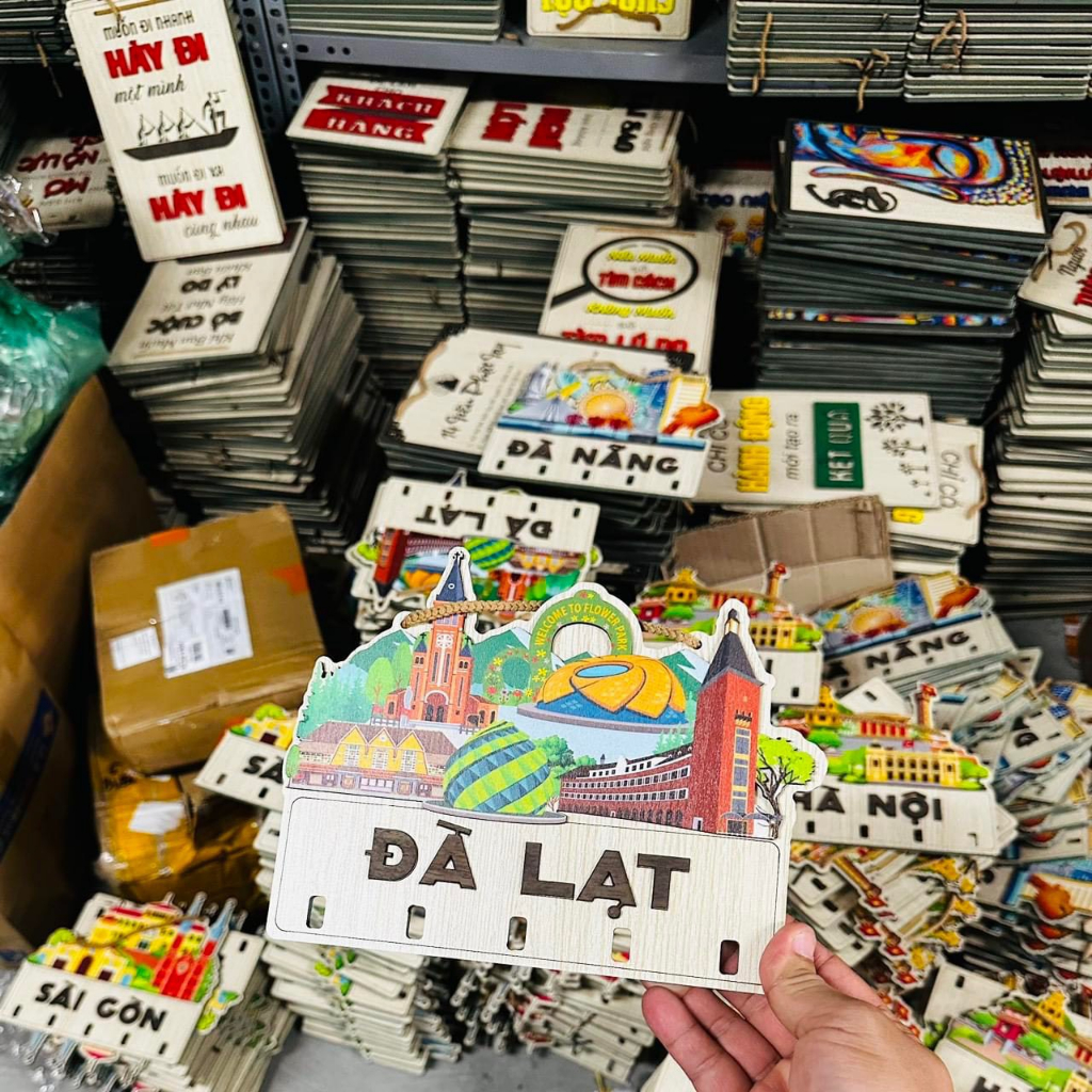 Bảng Treo Móc Khóa Các Cảnh Danh Lam - Bảng Gỗ Decor Trang Trí Nhà Cửa Treo Tường