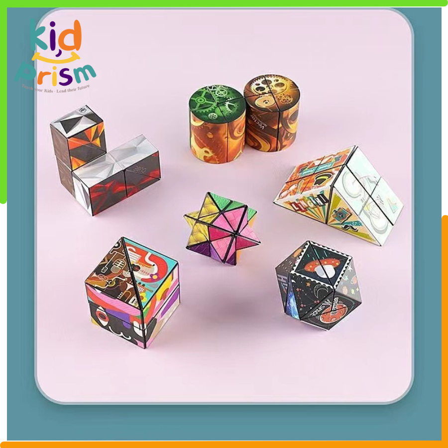 Rubik khối lập phương ma thuật Magic Cube - Rubik 3D thay đổi hình dáng giúp giảm stress, tăng cường phát triển trí não