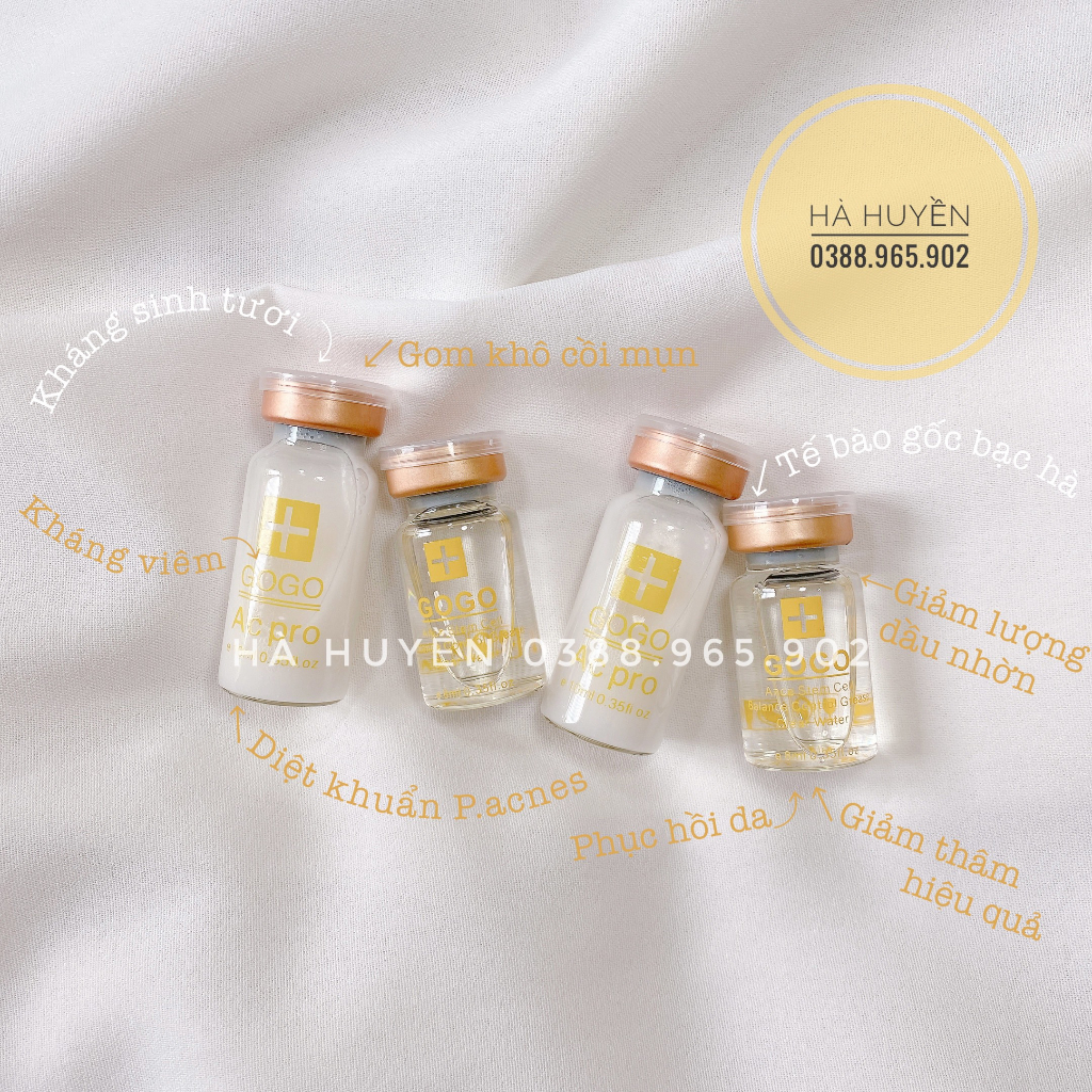 Kháng sinh tươi & Tế bào gốc bạc hà GOGO giảm mụn