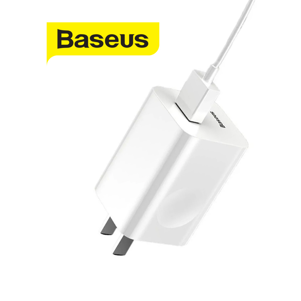 Củ sạc Baseus Quick Charge 1 cổng USB hỗ trợ sạc 5V/3A, chân dẹt