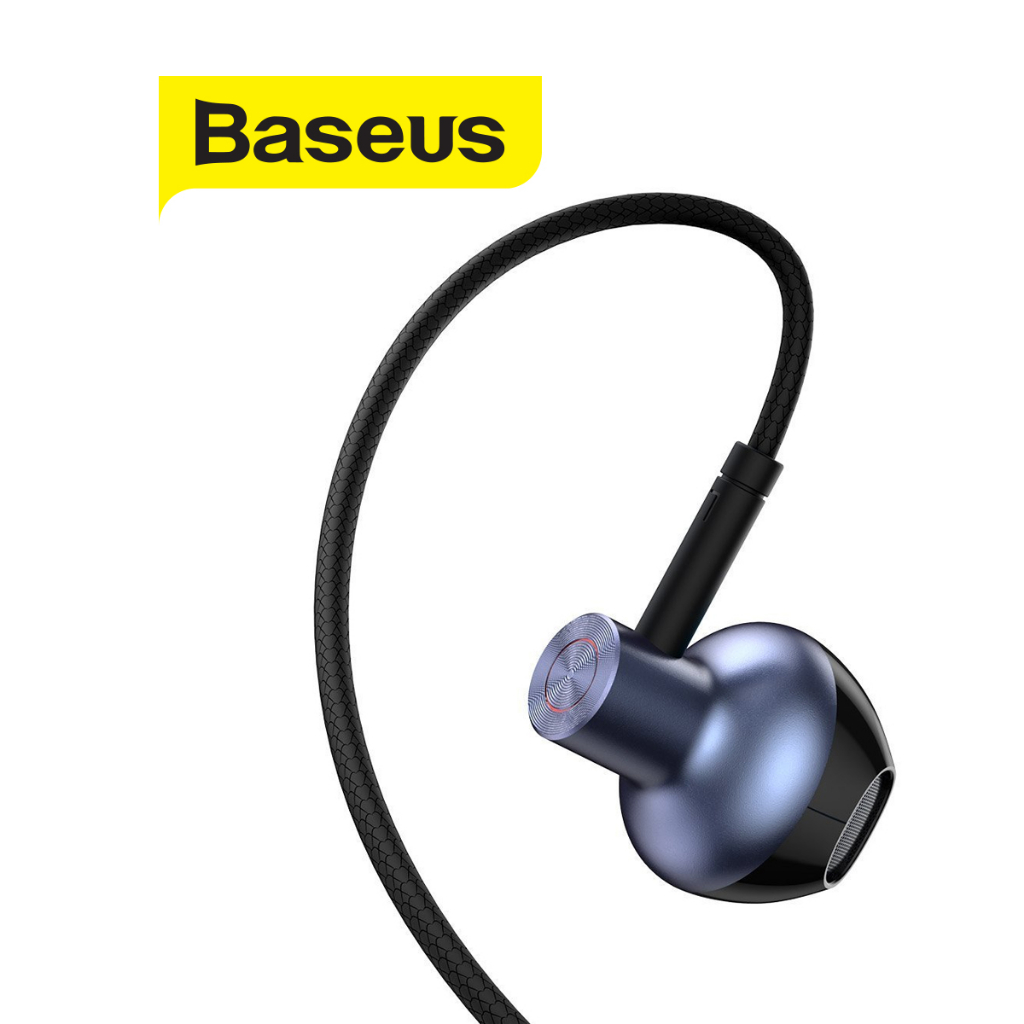 Tai nghe có dây Baseus H19 có mic đàm thoại chất lượng cao,âm thanh sống động 6D, , đeo êm tai, dây dài 120cm