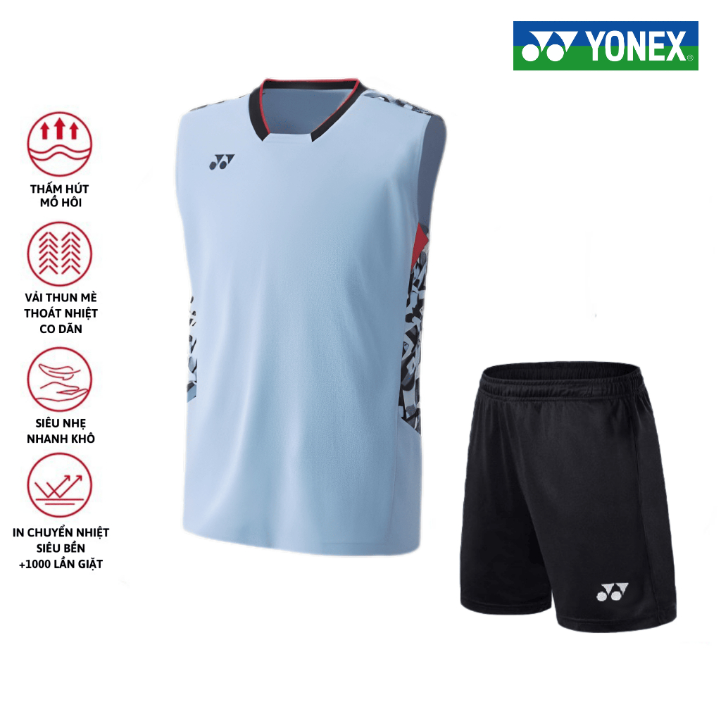 Áo cầu lông, quần cầu lông Yonex chuyên nghiệp mới nhất sử dụng tập luyện và thi đấu cầu lông M3S36