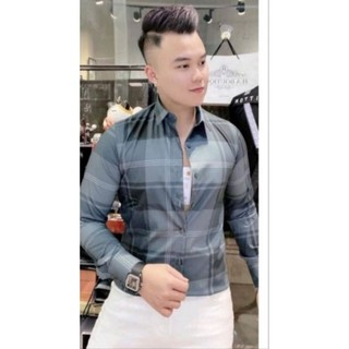 Áo sơ mi nam dài tay màu trơn chất lụa chống nhăn, áo sơ mi nam công sở