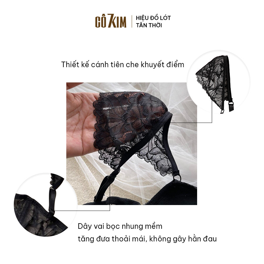 Áo Nâng Ngực Nữ Bản To CÔ 7 KIM, Mút Dày 5cm Tạo Khe Tự Nhiên Dây Vai Bèo Che Khuyểt Điểm Bắp Tay Phù Hợp Cup A - PCTF