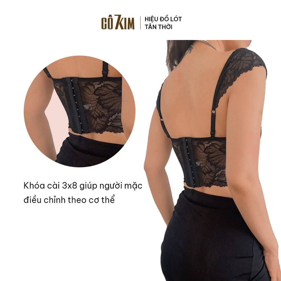 Áo Nâng Ngực Nữ Bản To CÔ 7 KIM, Mút Dày 5cm Tạo Khe Tự Nhiên Dây Vai Bèo Che Khuyểt Điểm Bắp Tay Phù Hợp Cup A - PCTF