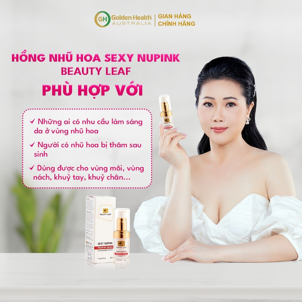 [GOLDEN HEALTH] Hồng Nhũ Hoa Sexy Nupink Beauty Leaf 10ml