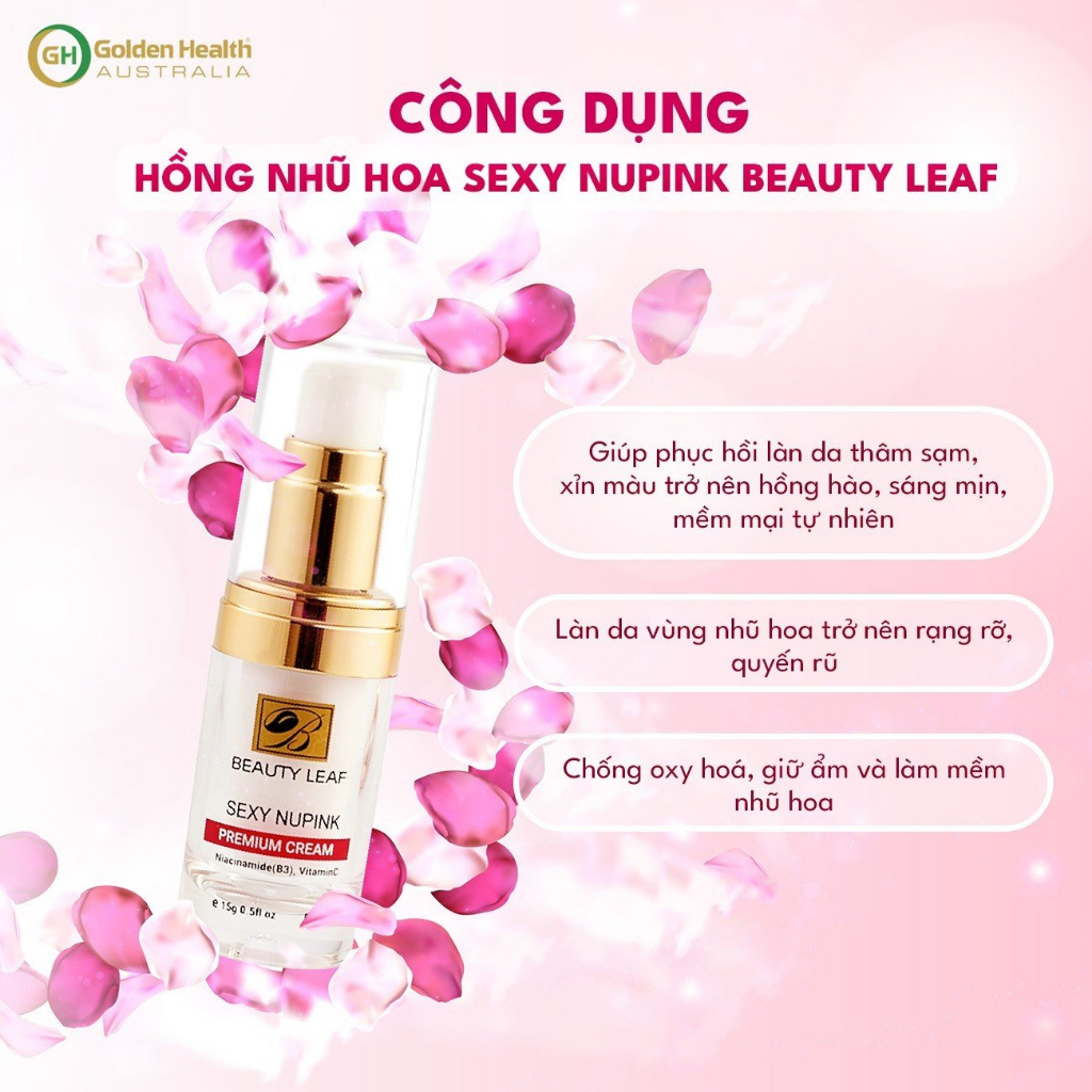 [GOLDEN HEALTH] Hồng Nhũ Hoa Sexy Nupink Beauty Leaf 10ml