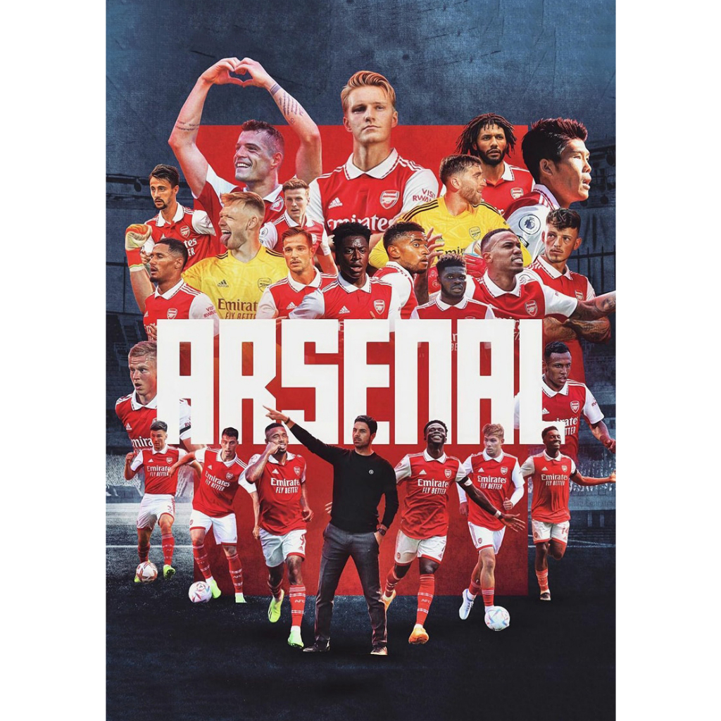 Poster Arsenal Dán Tường Cực Đẹp, Poster Bóng Đá Có Sẵn Keo Dán - Mới Nhất