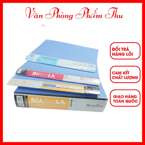 Bìa Nhựa Nhiều Lá Thiên Long (20 lá - 40 lá - 60 lá - 80 lá - 100 lá)