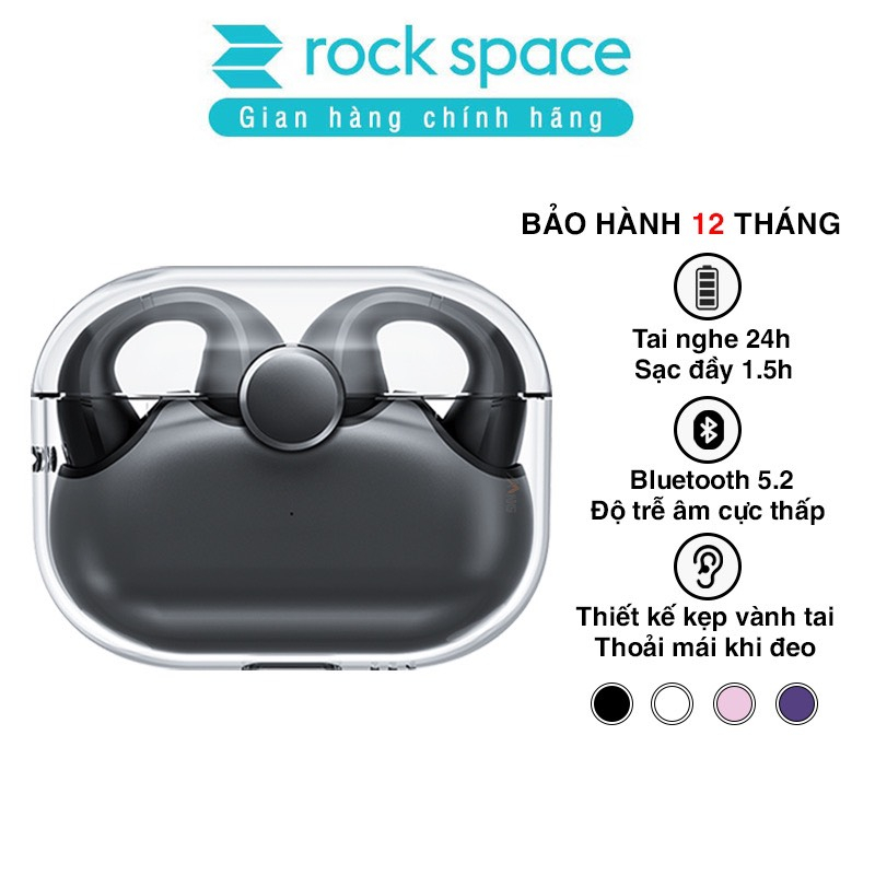 Tai nghe bluetooth không dây kẹp vành tai Rock Sound EarCuffs TWS Earphone Rockspace hàng chính hãng – bảo hành 12 tháng