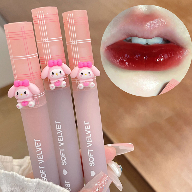 💄Son kem lì cún xanh GEGE BEAR Soft Velvet nhung lì bền màu lâu trôi chính hãng nội địa Trung