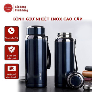 Bình Giữ Nhiệt INOX CÁT Á SUS 316 kiểu dáng thể thao, giữ nóng lạnh tốt, Có Tấm Lọc, Giữ Nhiệt Lên Đến 24 Tiếng