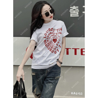 Áo Thun Nữ siêu cấp Form chuẩn Kenzia Lady- Áo Phông Cổ Tròn Tay Ngắn  Basic Cotton 100%  - KA5153