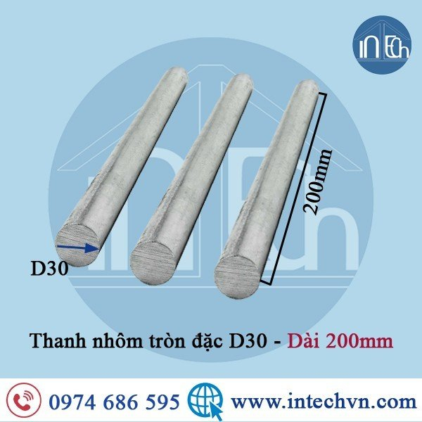 NHÔM THANH TRÒN ĐẶC A6061 HQ PHI 30mm