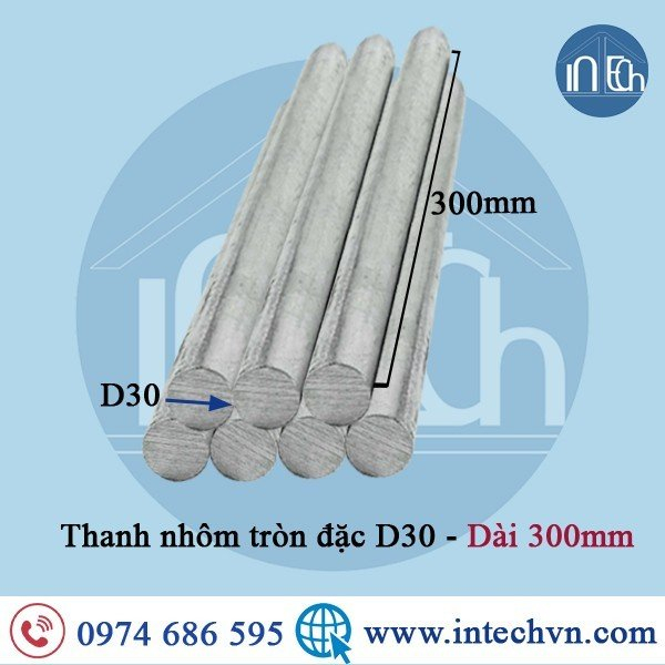 NHÔM THANH TRÒN ĐẶC A6061 HQ PHI 30mm