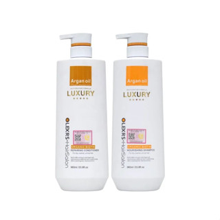 Bộ dầu gội và xả Olexrs HairSalon Argan Oil Pearl Essence Luxury 960ml