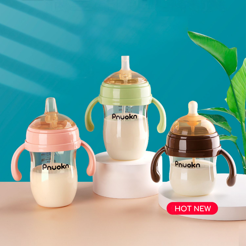 Bình sữa HAPAIR cao cấp cho bé núm sữa silicon thiết kế mô phỏng đầu ti mẹ 280ml