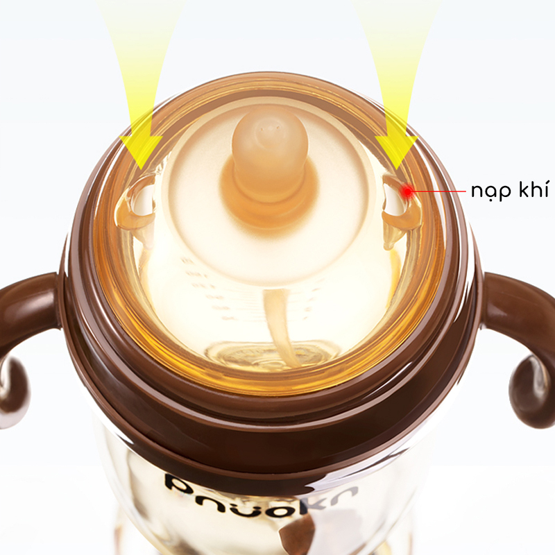 Bình sữa HAPAIR cao cấp cho bé núm sữa silicon thiết kế mô phỏng đầu ti mẹ 280ml