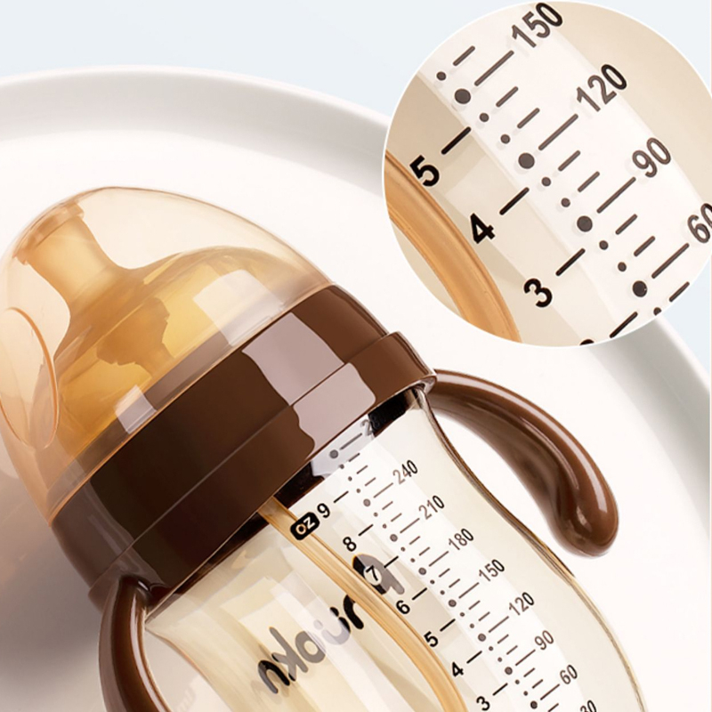 Bình sữa HAPAIR cao cấp cho bé núm sữa silicon thiết kế mô phỏng đầu ti mẹ 280ml