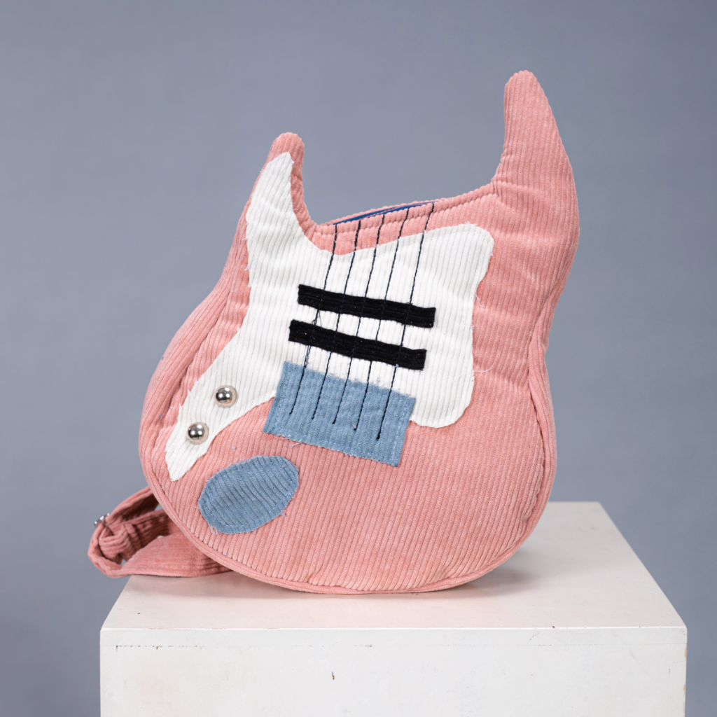 Túi Đeo Chéo trần bông Đàn Điện - handmade - Musty house