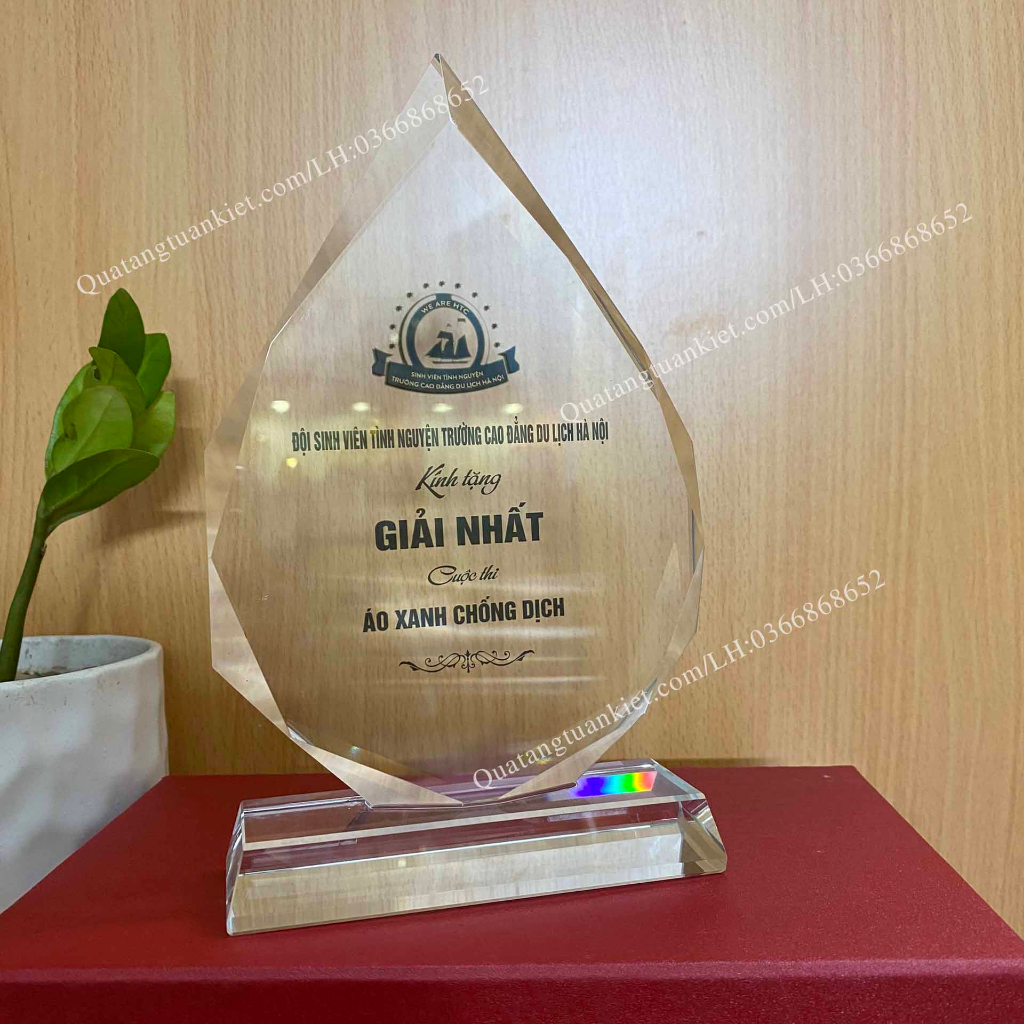 Combo 5 Kỷ Niệm Chương Pha Lê K9 Cao Cấp