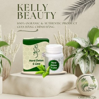 Viên uống detox cell hô trợ giảm mỡ bụng herb detox s line chính hãng vic