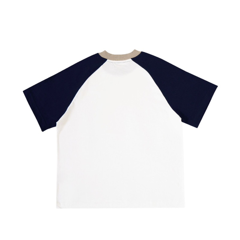 Áo Raglan Unisex Trơn Nam Nữ Phối 3 Màu 100% Cotton Thoáng Mát