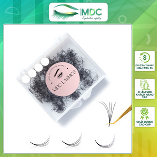 Mi fan sẵn mdc lashes 7d siêu đen mềm - cong c,cc,d