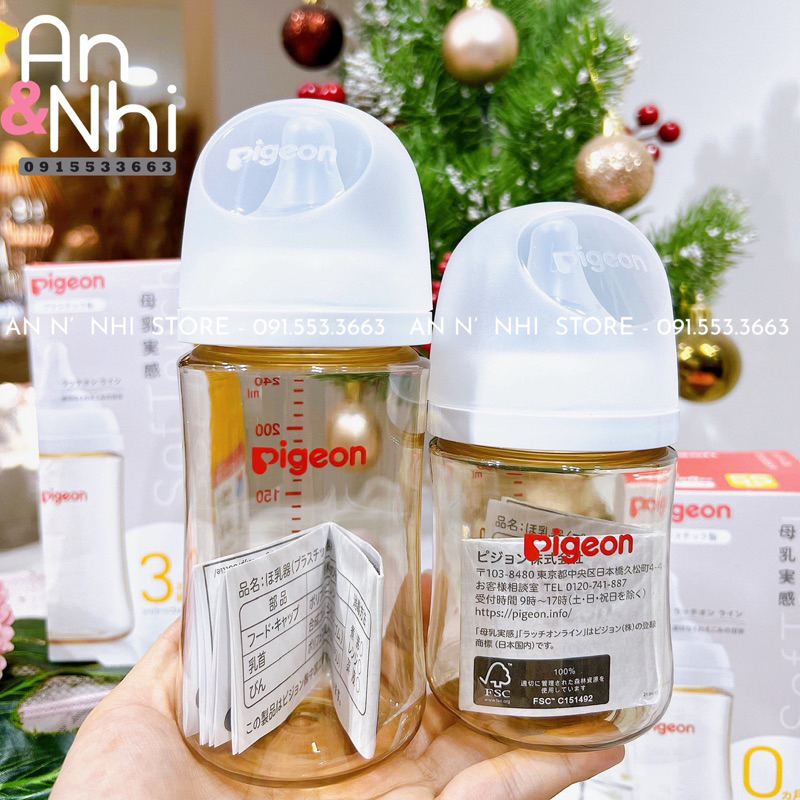 BÌNH SỮA PIGEON SOFT TOUCH THẾ HỆ MỚI