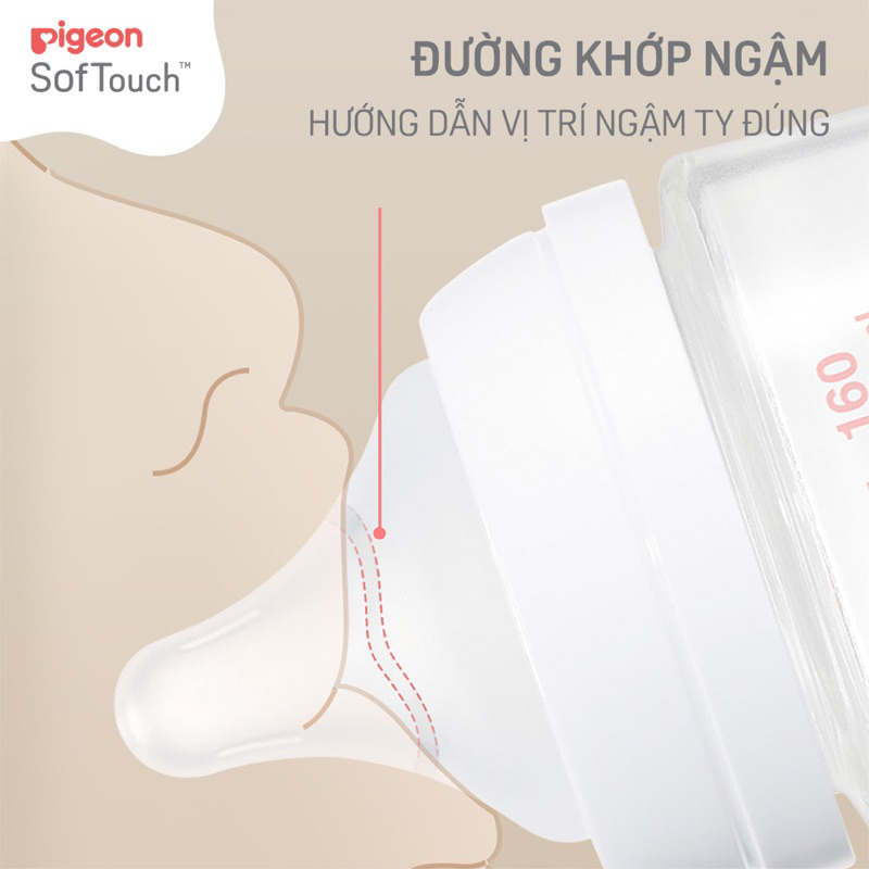 BÌNH SỮA PIGEON SOFT TOUCH THẾ HỆ MỚI