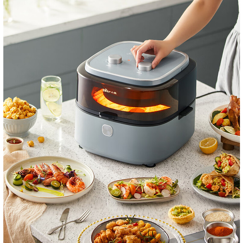 Nồi chiên không dầu Bear QZG-E14G5 chính hãng 6,5L có trục đảo tự động bảo hành 12 tháng