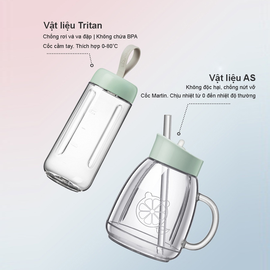 Máy xay sinh tố cầm tay BEAR mã LLJ-D04A1 có 2 cối công suất lớn hàng chính hãng