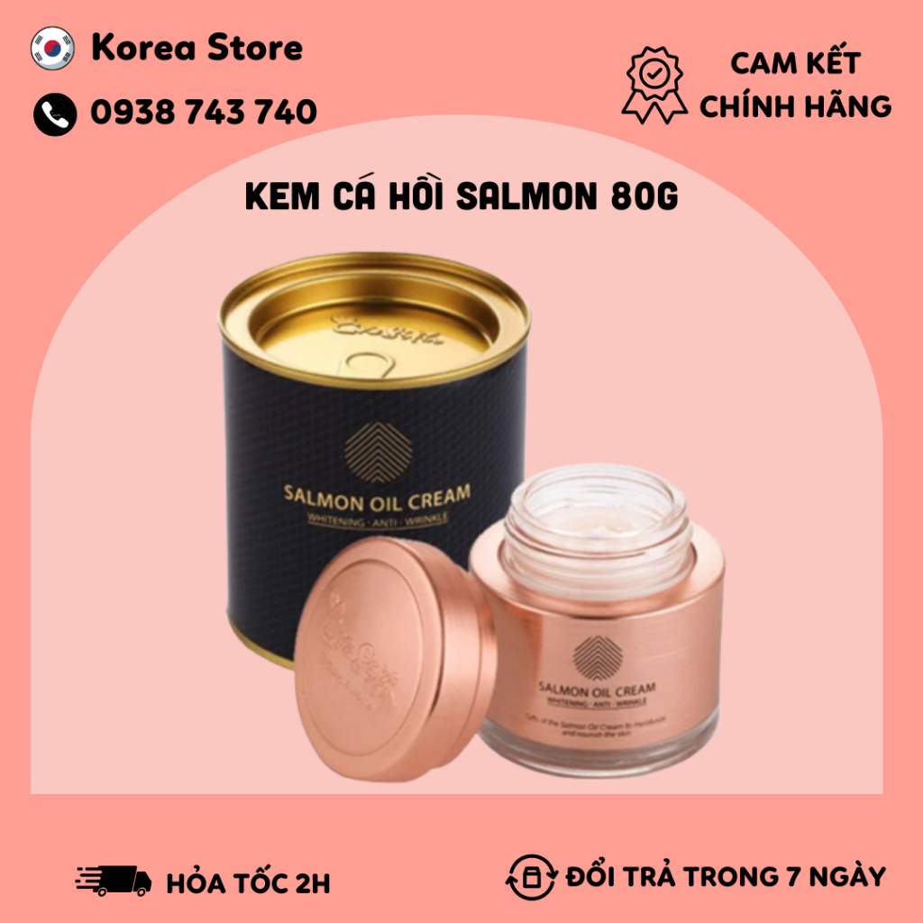 Kem cá hồi Salmon Oil Cream Cre8skin Hàn Quốc 80g